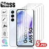 1-5Pcs HD 9H Tempered Glass Screen Protector Case For Samsung A55 5G Protective Glass Sumsung A 55 35 25 15 56 36 26 16 A56 A16 1