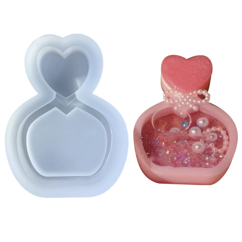 

Resin Casting Molds,Resin Art Shaker Mold,Crystal Silicone Hollow Mold Epoxy Pendant Mold Keychain Mold Dropship