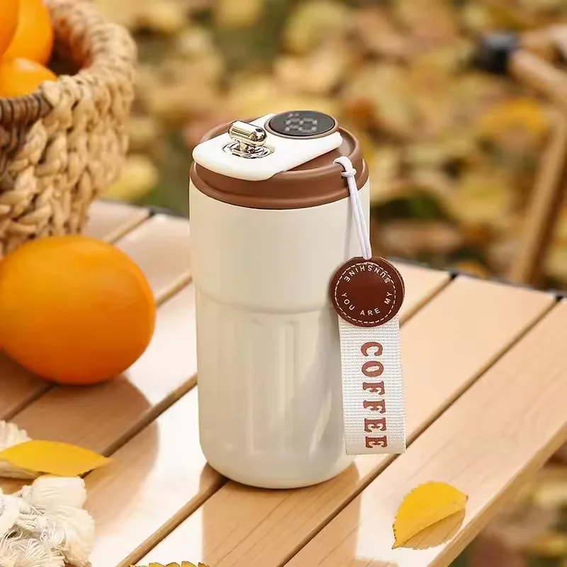 450ML Smart Travel Coffee Mug Display Led Temperature Thermos Mug Stainless Steel Insulated Thermos Bottle Portable Vacuum Flask 1