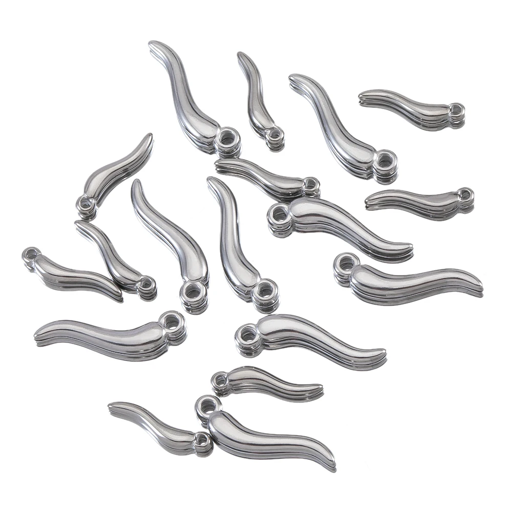 2 Stück 5 Stück Edelstahl Pfeffer Charms mit Naturstein Chili Ohrringe Anhänger für Halsketten DIY Schmuckherstellung Zubehör Bulk – Detail 9