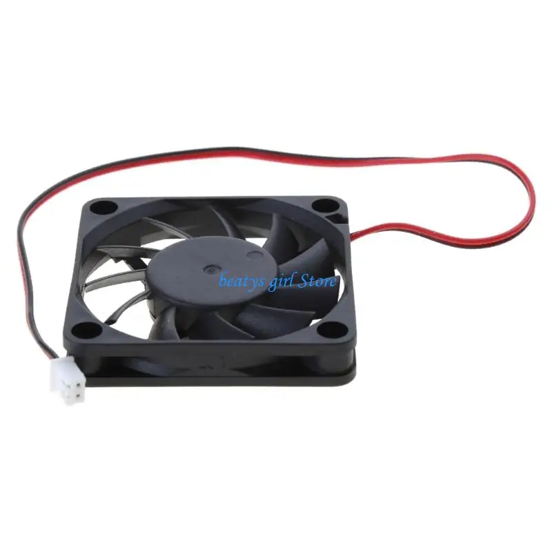 C7AB 12V 2핀 60x60x10mm 컴퓨터 CPU 시스템 슬리브 베어링 냉각 팬 ..