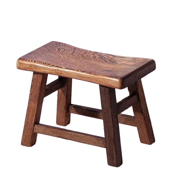 Stool Wood Wooden Stools Step Miniature Display Chair Kids Shower