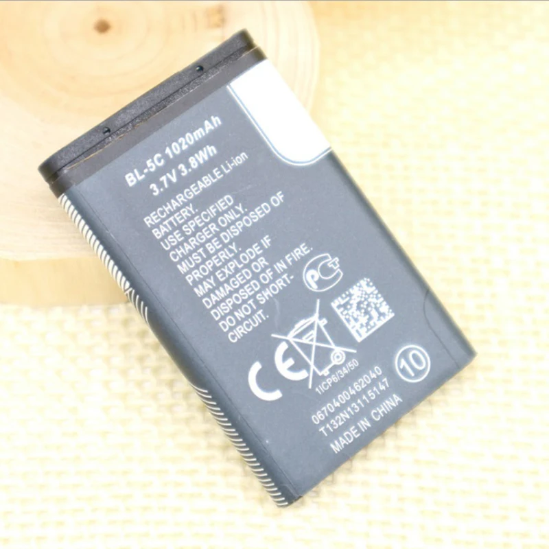 Фото BL-5C Аккумулятор для телефона Nokia 1100 1110 1200 1208 1280 1600 2600 2700 3100 3110 5130 6230 6230i n70 n72 №2