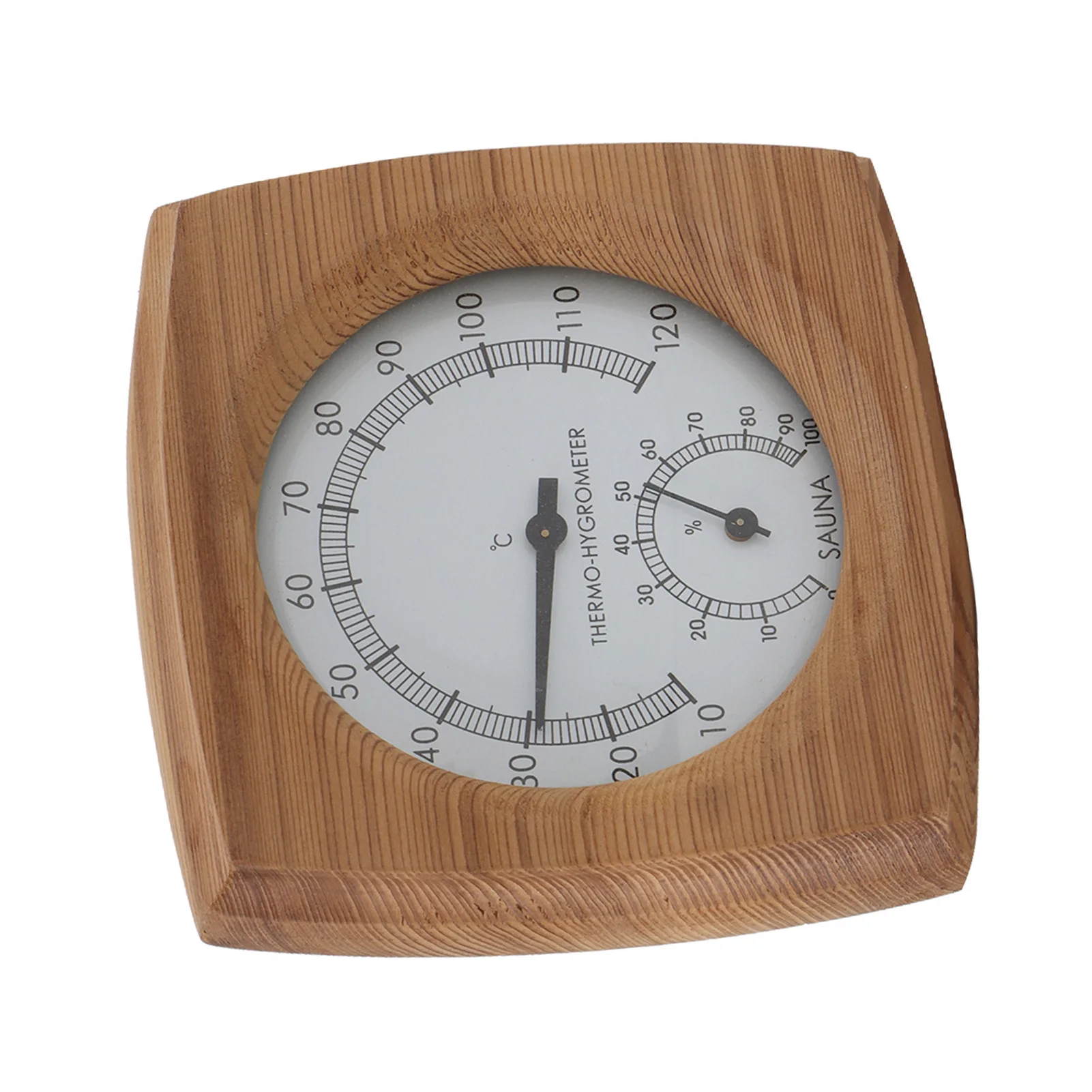 2‑In‑1 Indoor Wood Thermo‑Hygrometer Thermometer Hygrometer Steam Room Sauna Room Accessories Thermometer Hygrometer 5