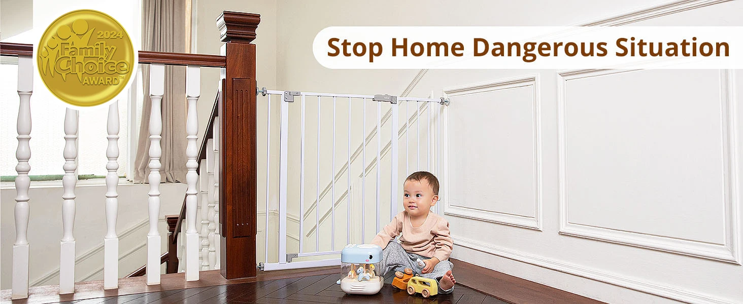top of stairs baby gate