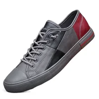 New 2023 Autumn Leather Men's Casual Shoes Soft Upper Designer Shoes for Men Loafers Flat Sneakers Breathable Slip on Men Shoes 1