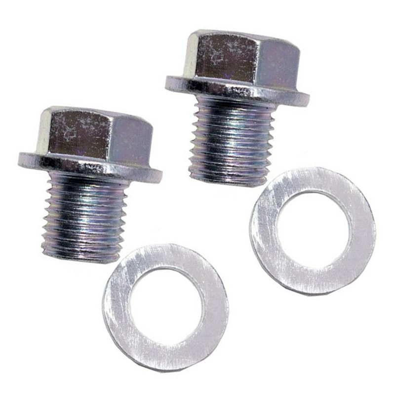

2X 90009-R70-A00 Engine Oil Pan Drain Bolt Plug with Washer for Honda/Acura