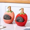European Ceramic Strawberry Cruet Oil Pot Creative Fruit Kitchen Seasoning Jar Salt Sugar Chili Jar Soy Sauce Vinegar Bottle New 5