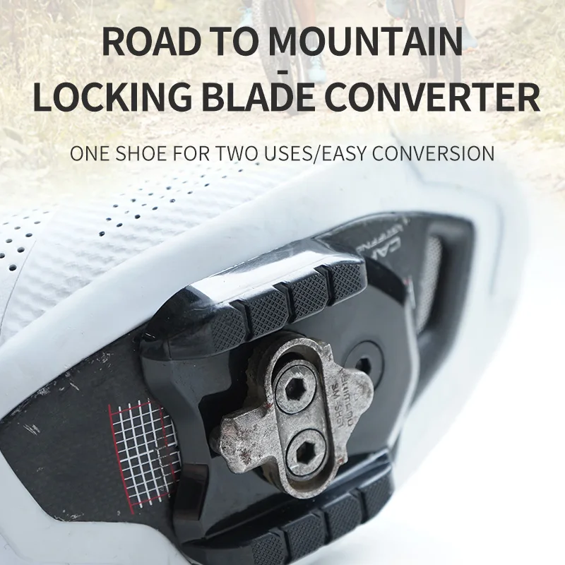 

Bike Plates Cleat Stabilizing Adapter for SPD SH51 SH56 Non-Slip Bike Pedal Adapter Stabilizing Cleats Mounting Bicycle Parts