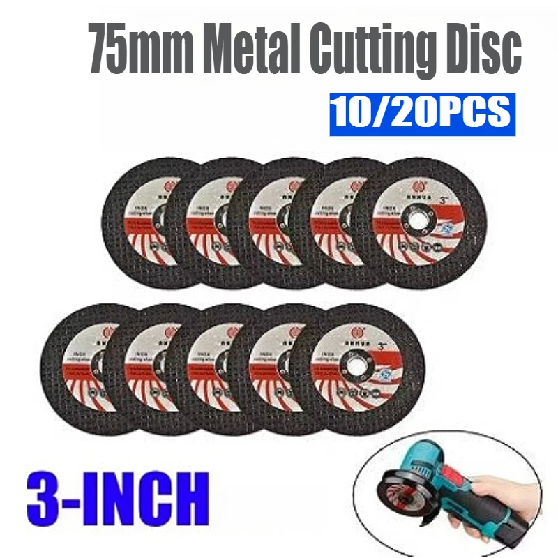 POWERPLUS Dischi Da Taglio 75mm (3 Pezzi) – Per Metallo, Acciaio Inox, Alluminio – Per Smerigliatrice Angolare