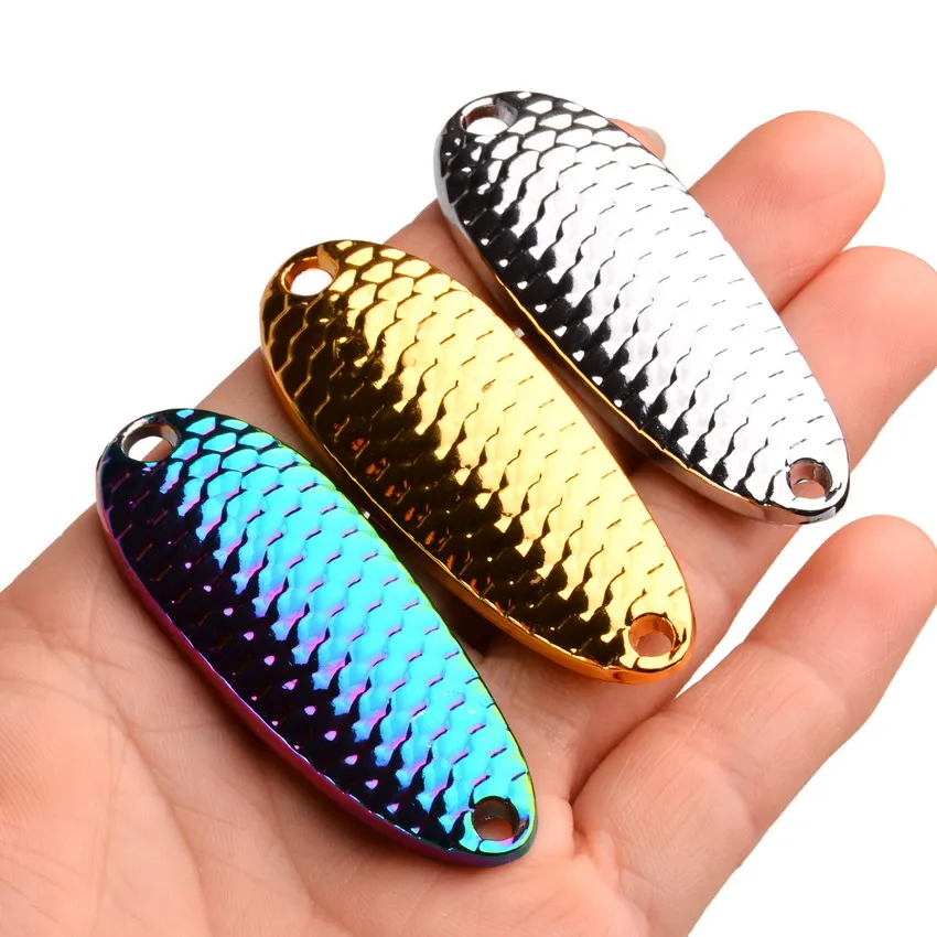 1PCS Metal Spinner Spoon trout Fishing Lure 20g 15g 10g 7.5g Hard Bait  Sequins Noise Paillette Artificial Baitl spinner
