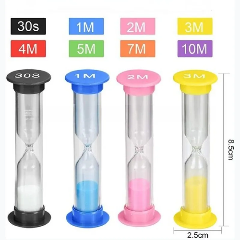 Colored Hourglass 2/3/5/10 Minute Colorful Hourglass Sand Timer