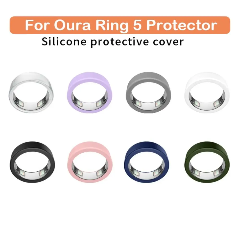 Nuova Cover Morbida in Silicone Elastico Anti-Graffio, Accessorio Protettivo per Oura Ring 5, per Anello Smart da Allenamento