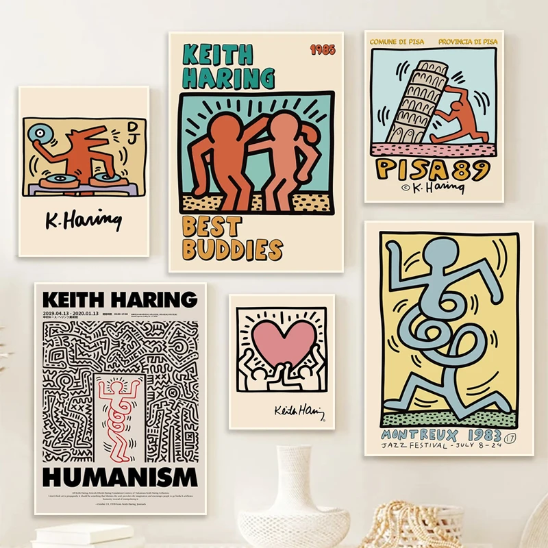 

Abstract Vintage Figures Exhibition Fashion Art Posters Canvas Painting and Prints Wall Pictures For Cafe Home Room Decor Gifts