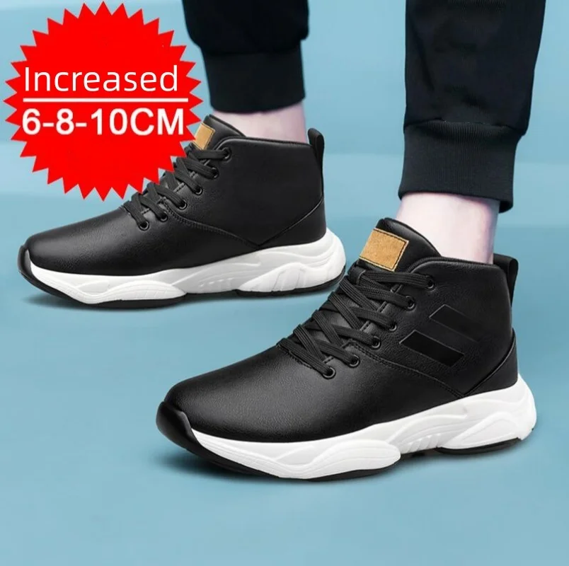Herren Sneakers Mit Höhenvergrößerung Aus Echtem Leder_voghion.com