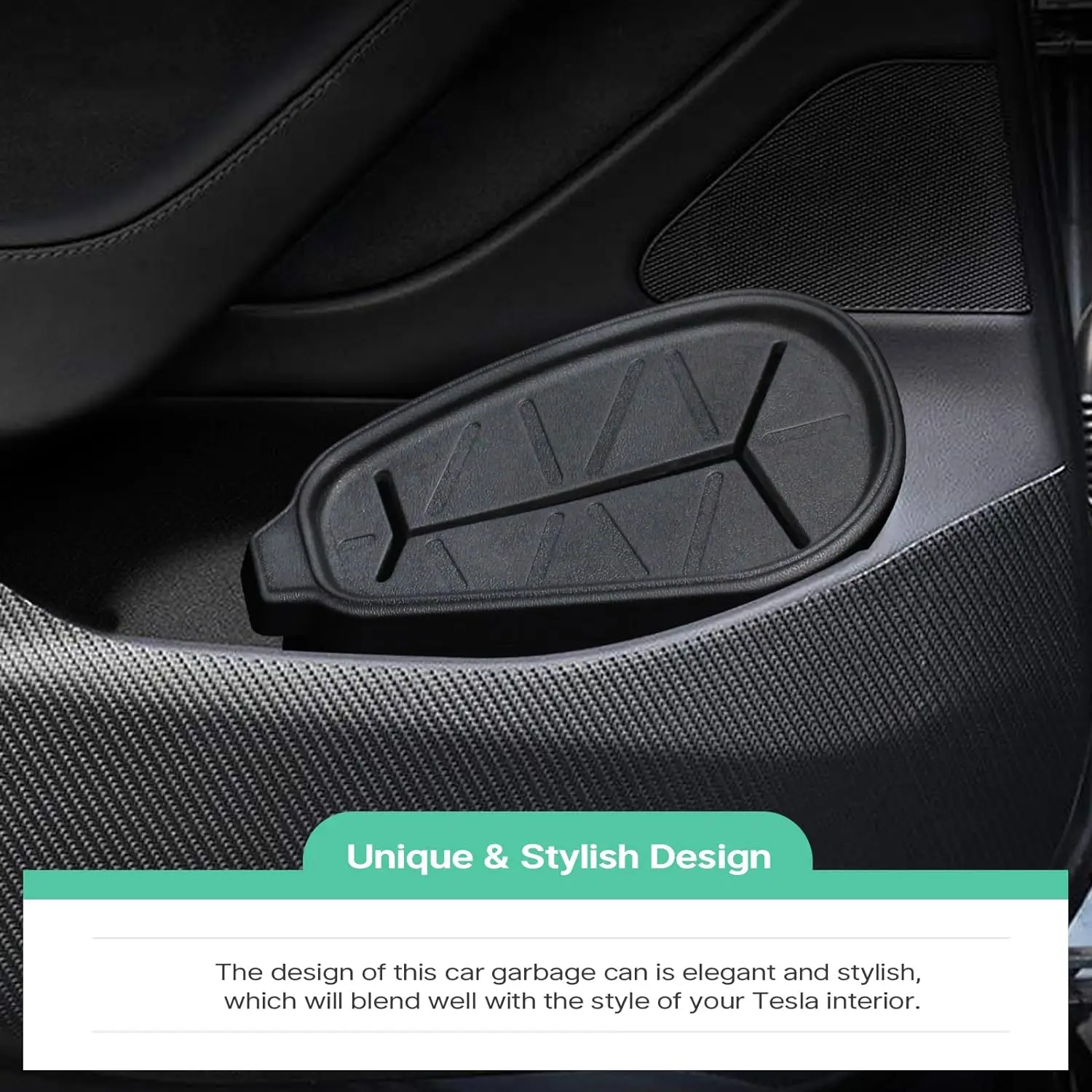 Trash Can For Tesla Model 3-Highland (Left Front Side Door) Garbage Can Bin Side Door Storage Box Organizer car trash can