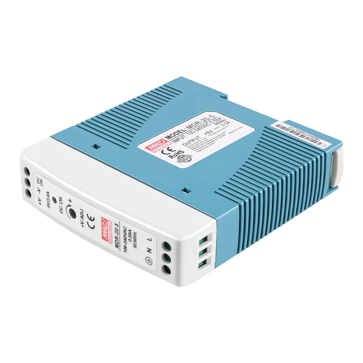 MDR-20 AC-DC 드라이버 전압 조정기 전원 공급 장치, 5V, 20W, Din 레일, 110V, 220V