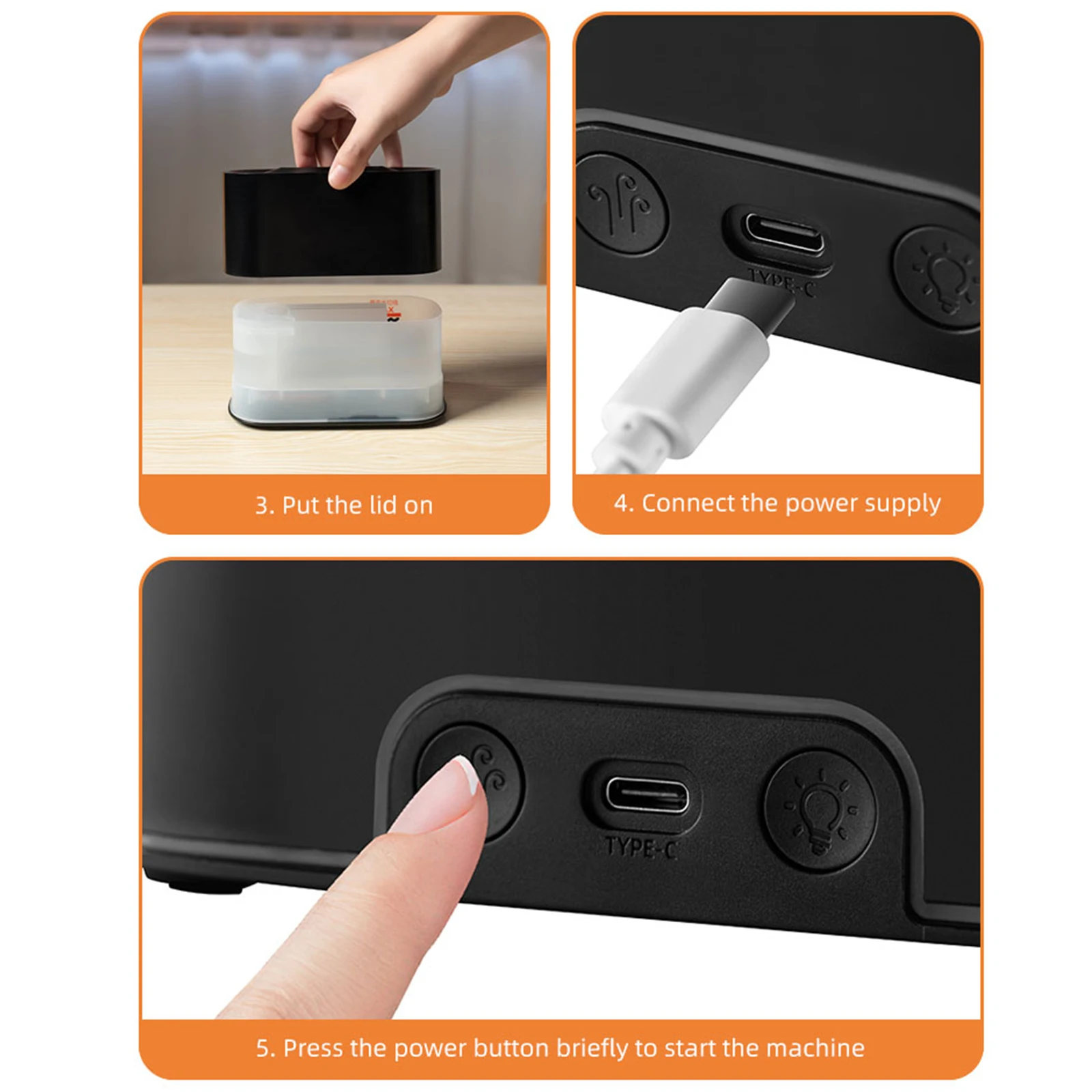 Air Humidifier Essential Oils Diffuser with 7 Colors Light Home Automatic Fragrance Mist Maker with Auto-Off Protection for Bedr