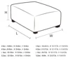 4 Szie Real Velvet Form Stretch Rectangle Folding Storage Covers Ottoman Washable Removable Footstool Protect Slipcovers 2