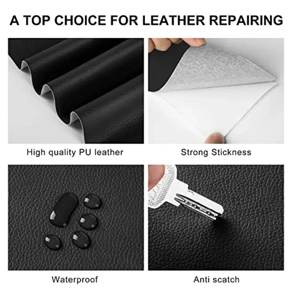 50cmx138cm Self Adhesive Leather Repair Kit Patch For Sofa Car Sticker Seat Fix PU Leather Patch ultra thin DIY Refurbishing Kit leather repair tape leather repair sticker leather patch leather repair leather repair material leather repair patch self adhesive leather sticker