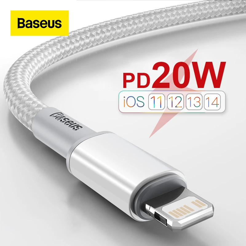 cable to connect iphone to tv Baseus 20W USB C Cable for iPhone 13 12 11 Pro Max XR 8 PD Fast Charging for iPhone Charger Cable for MacBook iPad Type C Cable android charger type c