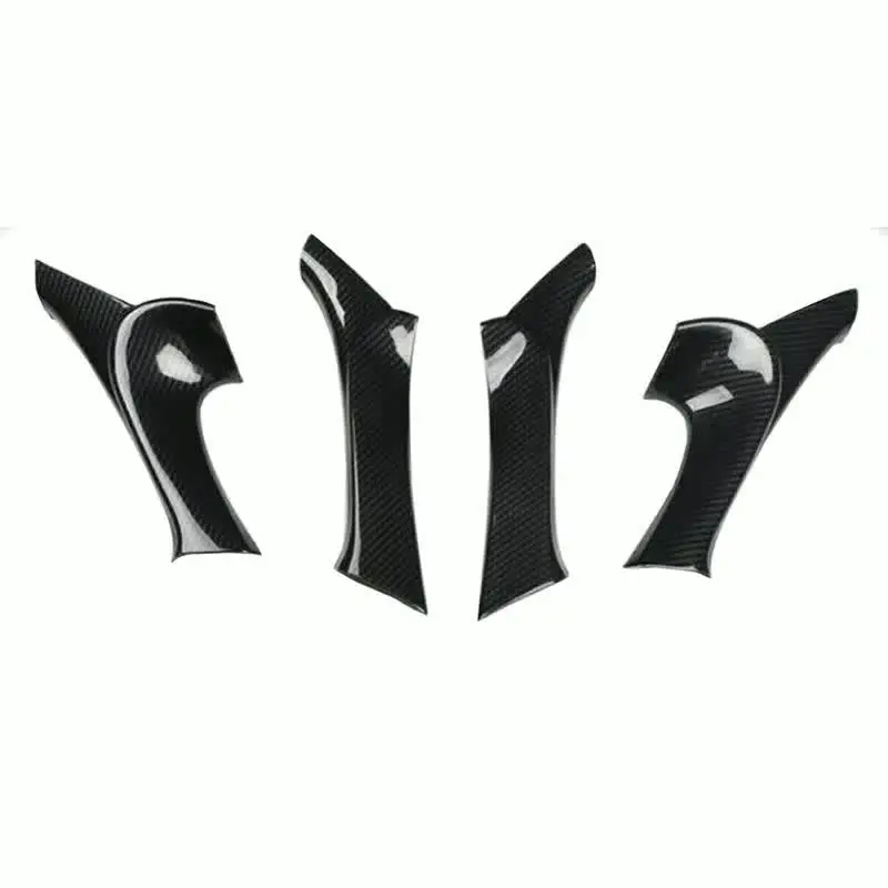 1 セット車のカーボンファイバースタイルインテリアドアアームレスト