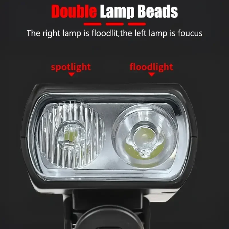 รูปสินค้า ไฟหน้าจักรยาน LED ชาร์จได้ กันน้ำ เบาสบาย