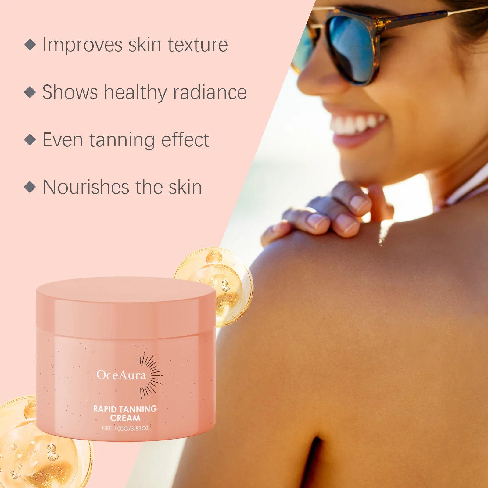 Original Tanning Cream Deep Hydrating Prevent Sunburn Sunless Tanning Products Long Lasting Summer Self Tanner For Face Body