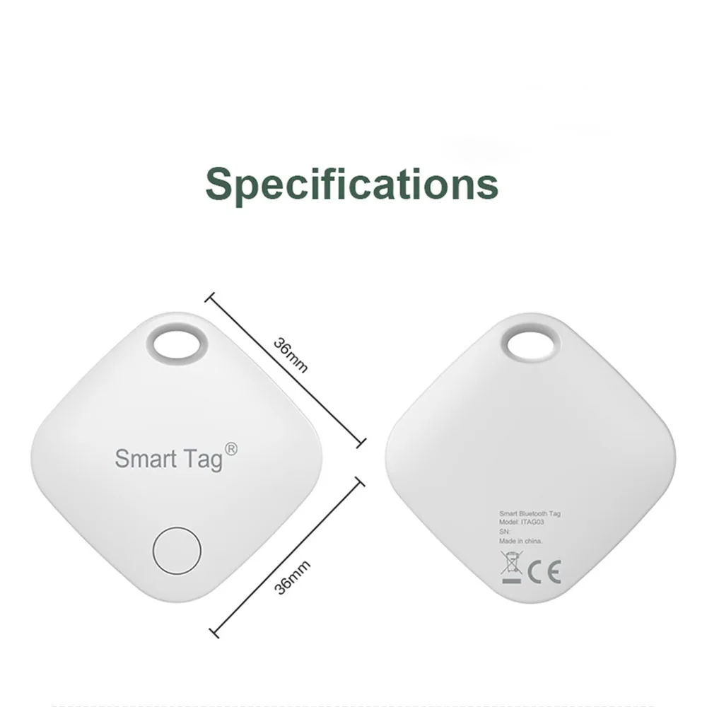 Xiaomi Mini Smart Tag Bluetooth Wireless Tracker Key Wallet Luggage Bag Pet Finder Two-way Anti Lost Alarm GPS Location Record