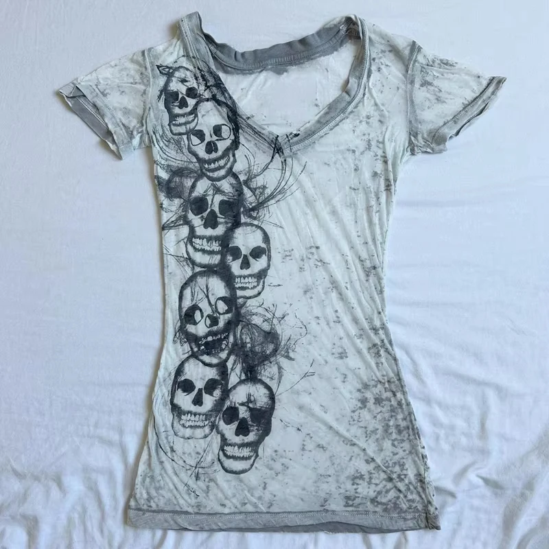 Crop Top Donna Y2K Stampa Lettera 'I Love To Make Boys Cry' – Manica Corta, Estivo, Taglie S/M/L