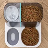 Pet Feeder 2-in-1 Pet Feeding Bowl Dog Cat Automatic Water Dispenser with Removable Stainless Steel Bowls Pet Supplies 4