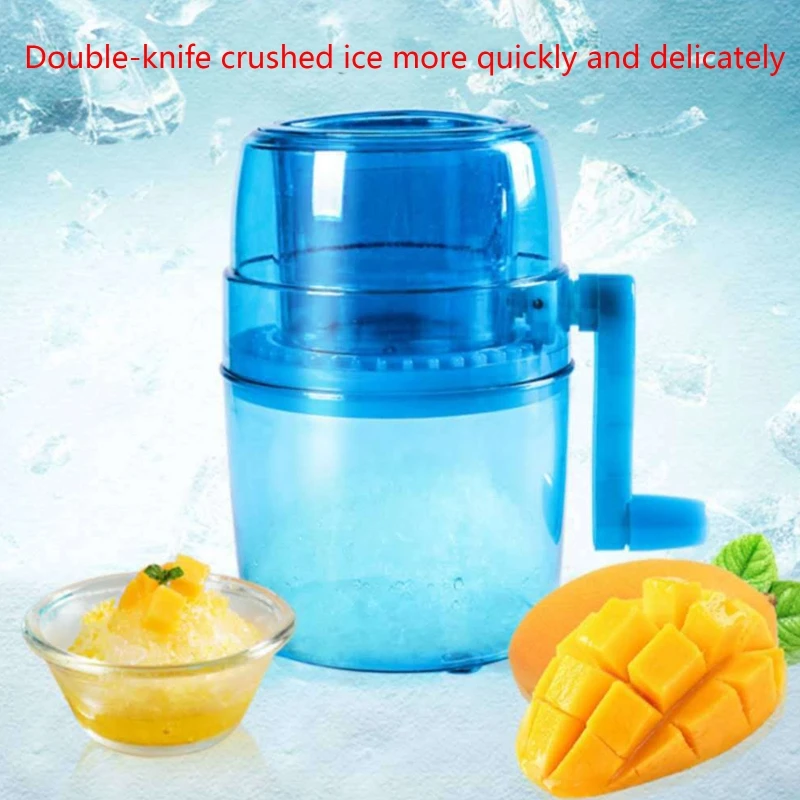 M2EE Household Mini Easy Ice Shavers Crusher Handheld Snow Manual Crushing Ice Machine Fried Ice Machine Kitchen Tool