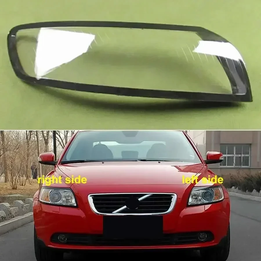 

Крышка налобного фонаря для Volvo S40 2007-2012, прозрачная крышка налобного фонаря, корпус налобного фонаря из оргстекла, замена оригинального абажура