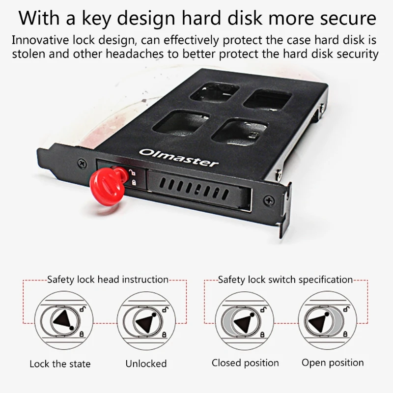Olmaster MR-9100 2.5-Inch HDD SSD Adapter Rack Bracket for PCI Single Hard Drive Disk Description Image.This Product Can Be Found With The Tag Names Computer Cables Connecting, Computer Peripherals, Hard disk adapter rack bracket hdd ssd, PC Hardware Cables Adapters
