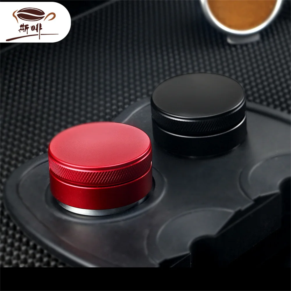 

51mm 53mm 58mm 304 Stainless Steel Adjustable 3 Angle Base Coffee Tamper Barista Espresso Press Flat Powder Hammer Dosing Ring