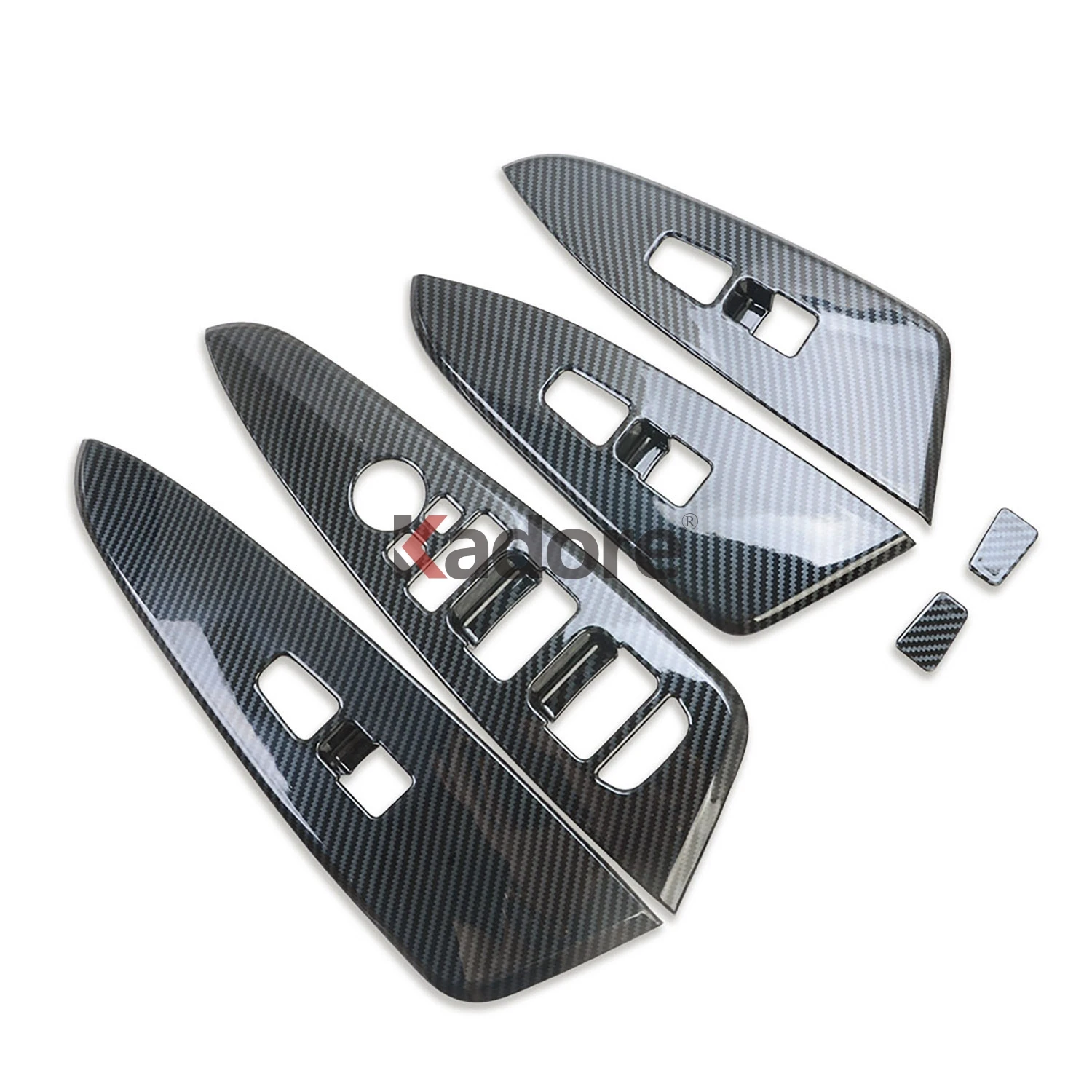 Fensterheber Auto Fensterheber Knopf Pailletten Abdeckung Trim Zubehör Für  CHR C-HR Sienna Fortuner 2016-2021 : : Auto & Motorrad