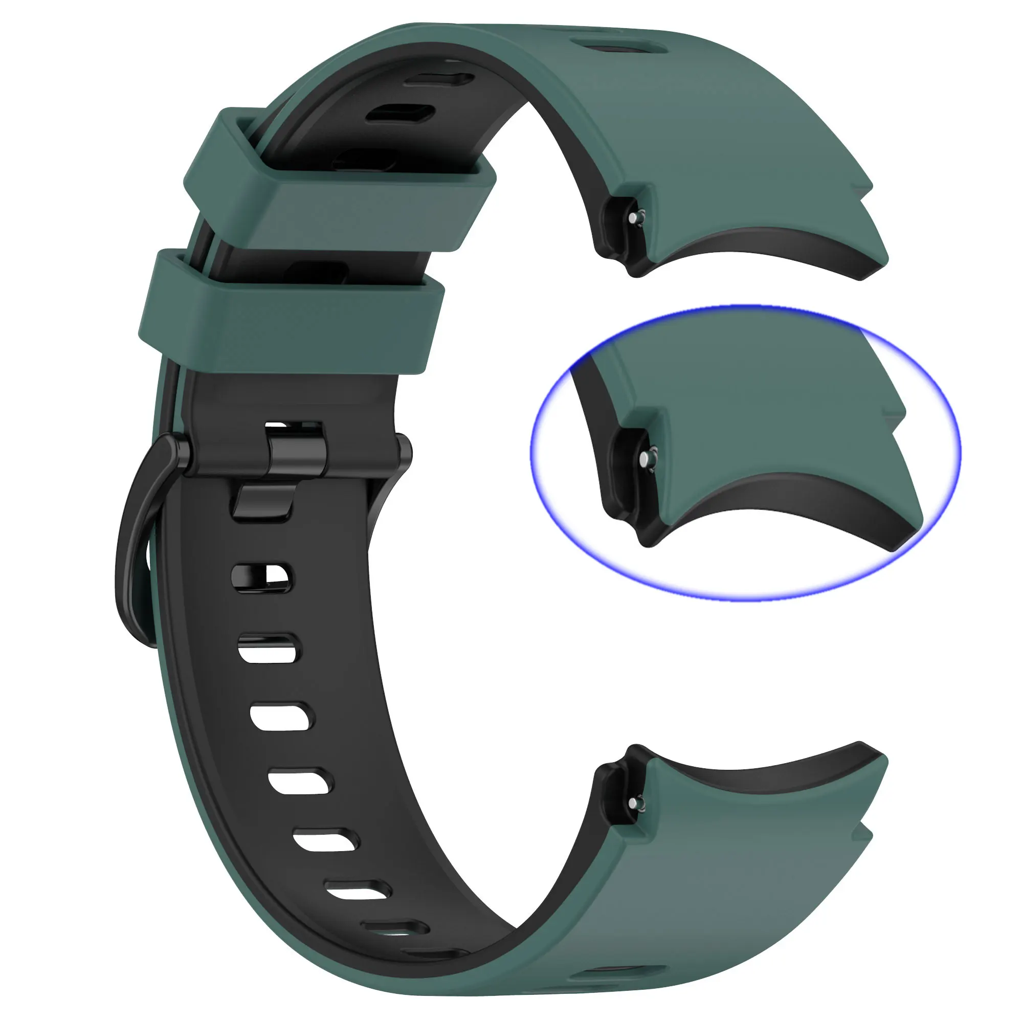 Premium 20mm Silicone Sports Watch Band - Universal Fit Strap