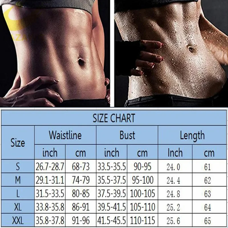 LAZAWG Women Hot Sweat Weight Loss Shirt Neoprene Body Shaper Sauna Jacket Workout Long Training Clothes Fat Burner Top body shaper
