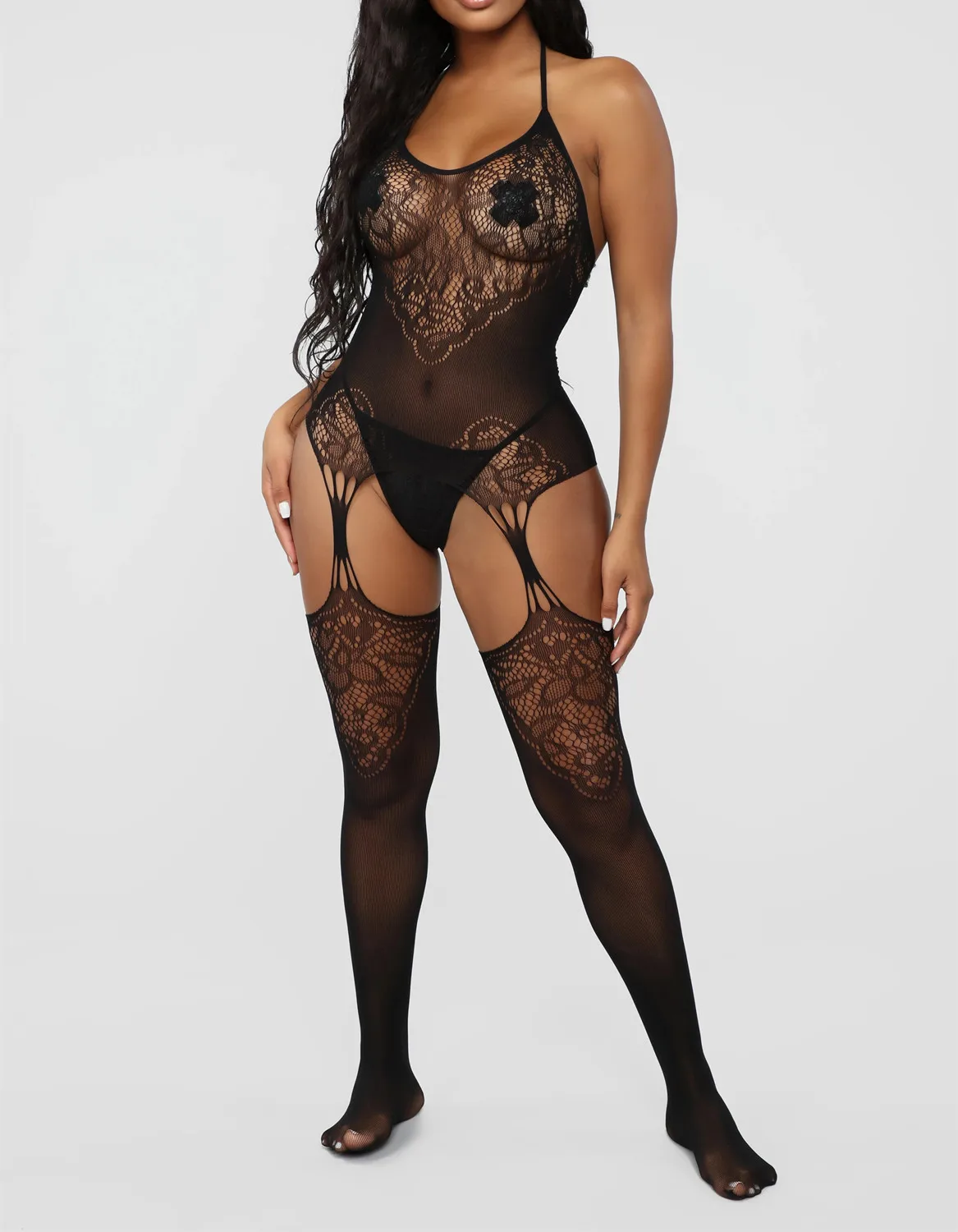 Women Bodystocking Lingerie Underwear Crotchless Sleeveless Bodysuits Costumes Sleepwear women underwear sexy lingerie