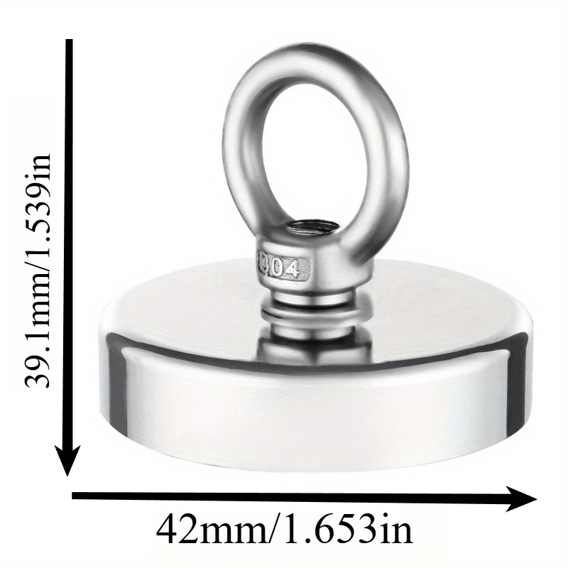Ultra Powerful Heavy Duty Fishing Magnet with Eyebolt