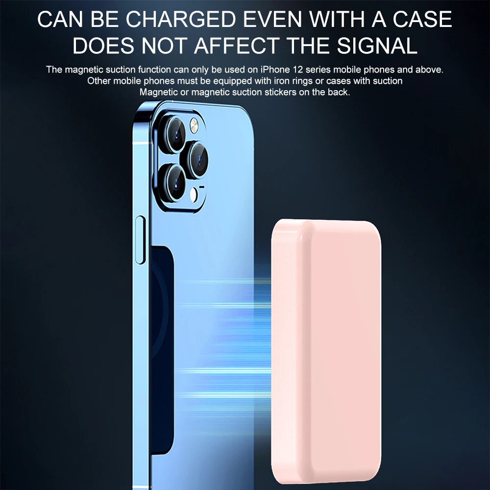 Portable Mini Magnetic Power Bank Fast Charging 5000/10000mAh  15W Wireless Charging Phone External Battery For iPhone 15 14 13 4