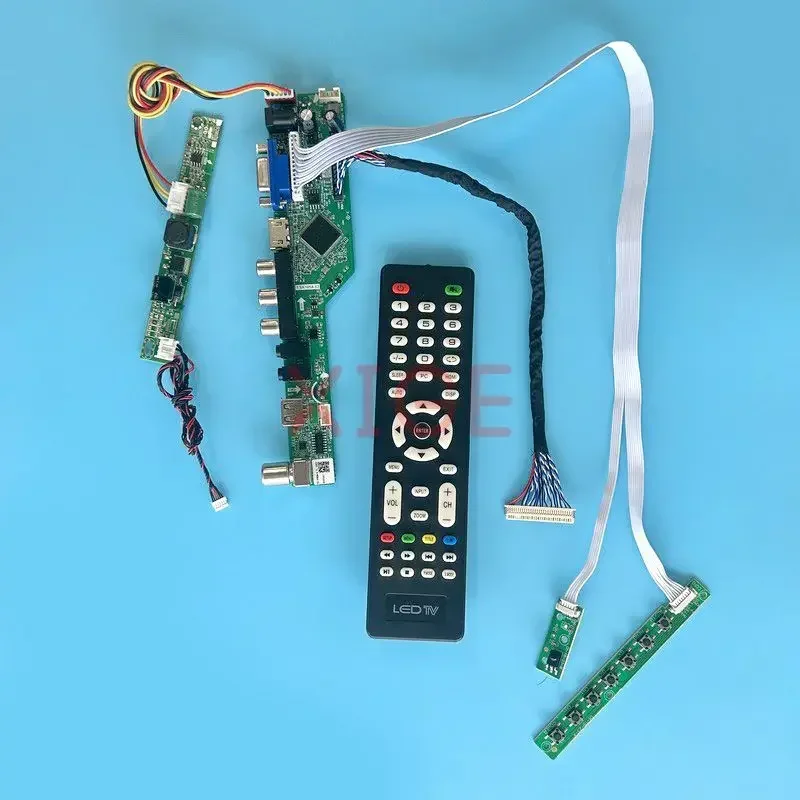 

For T215HVN01 T215HVN05 CLAA215FA04 LCD Controller Board Screen 21.5" Analog TV Signal VGA+HDMI+AV+USB 1920*1080 Kit LVDS 30-Pin