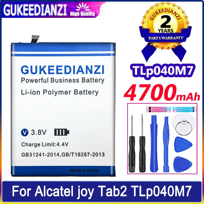 

GUKEEDIANZI Battery 4700mAh For Alcatel joy Tab2 Tab 2 TLp040M7 Batteria