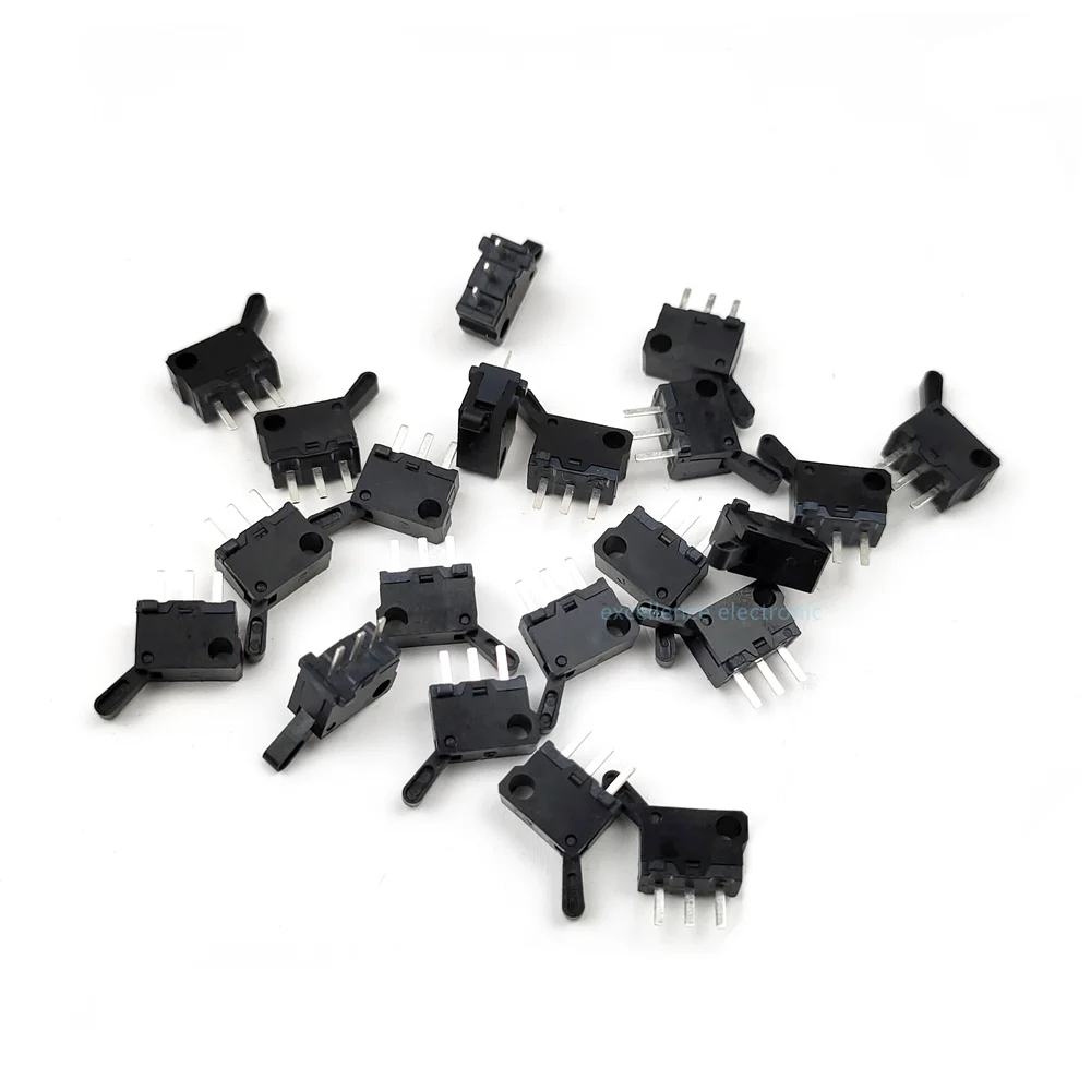 

100/50/10PCS Limit Switch 3 Pins Direct Insertion Reset Micro Motion Detection Button Switch for Game Flash Door Reset Switch