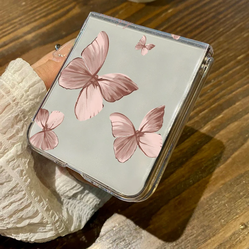 Transparente Handyhülle Mit Schmetterling Für Samsung Galaxy Z Flip_voghion.com