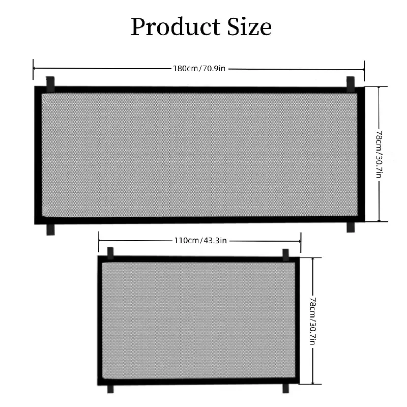 Title 3, Punch-free pet dog cat fence childrens door fe...