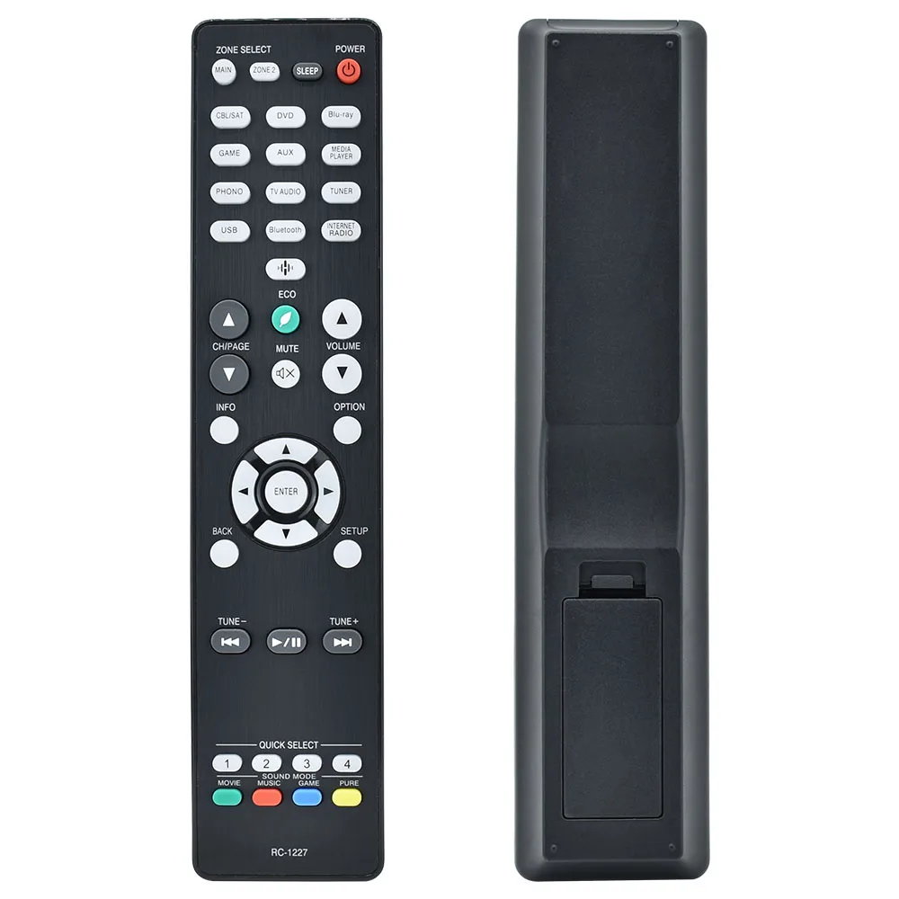 VINABTY Telecomando Universale RC1227 Di Ricambio Per DENON - Sostituisce RC-1227, 30701026100AD - Compatibile Con AVR-X1500H, AVR-X1600H, AVRX1500H - 5