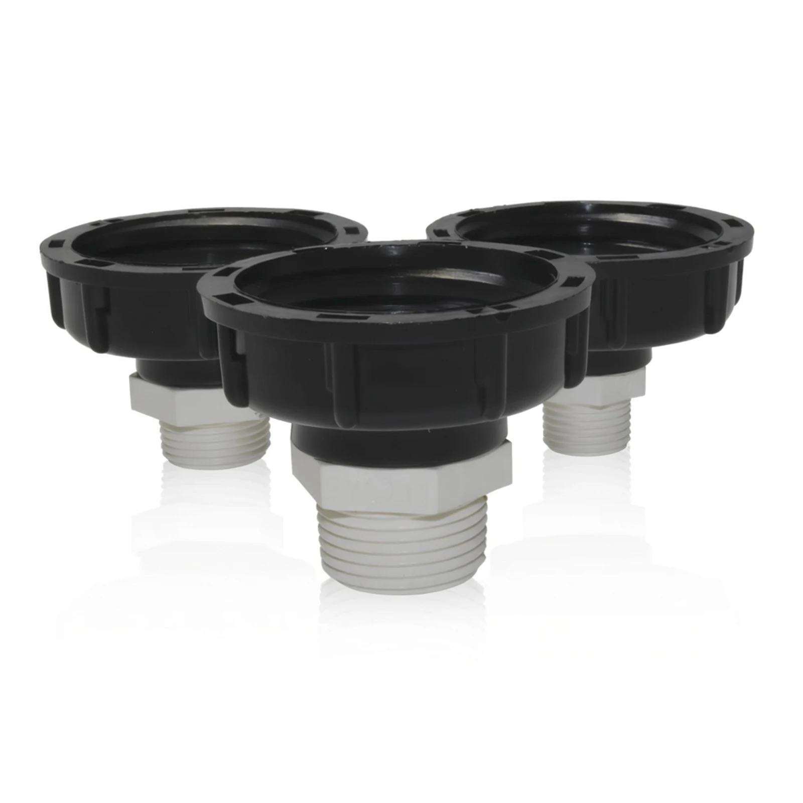 2-teiliges Set IBC S60*6, 1-teiliger IBC-Wassertankadapter + 1-teilige gerade Verbindung mit Doppelgewinde, Zubehör für automatische Gartenbewässerung