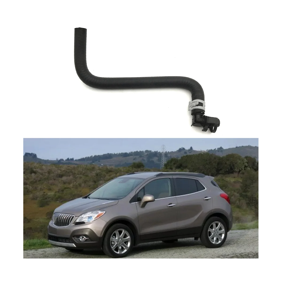 Engine Coolant Air Discharge Hose Assembly for Chevrolet Trax Tracker 1.4T Buick Encore 1.4T Opel MOKKA 96968694