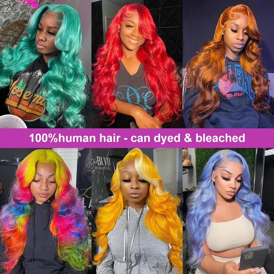 30 32 36 Inch Honey Blonde Human Hair Wig 613 Transparent Body Wave 13x6 Hd Lace Frontal Wigs For Women 200% Colored Lace Wig
